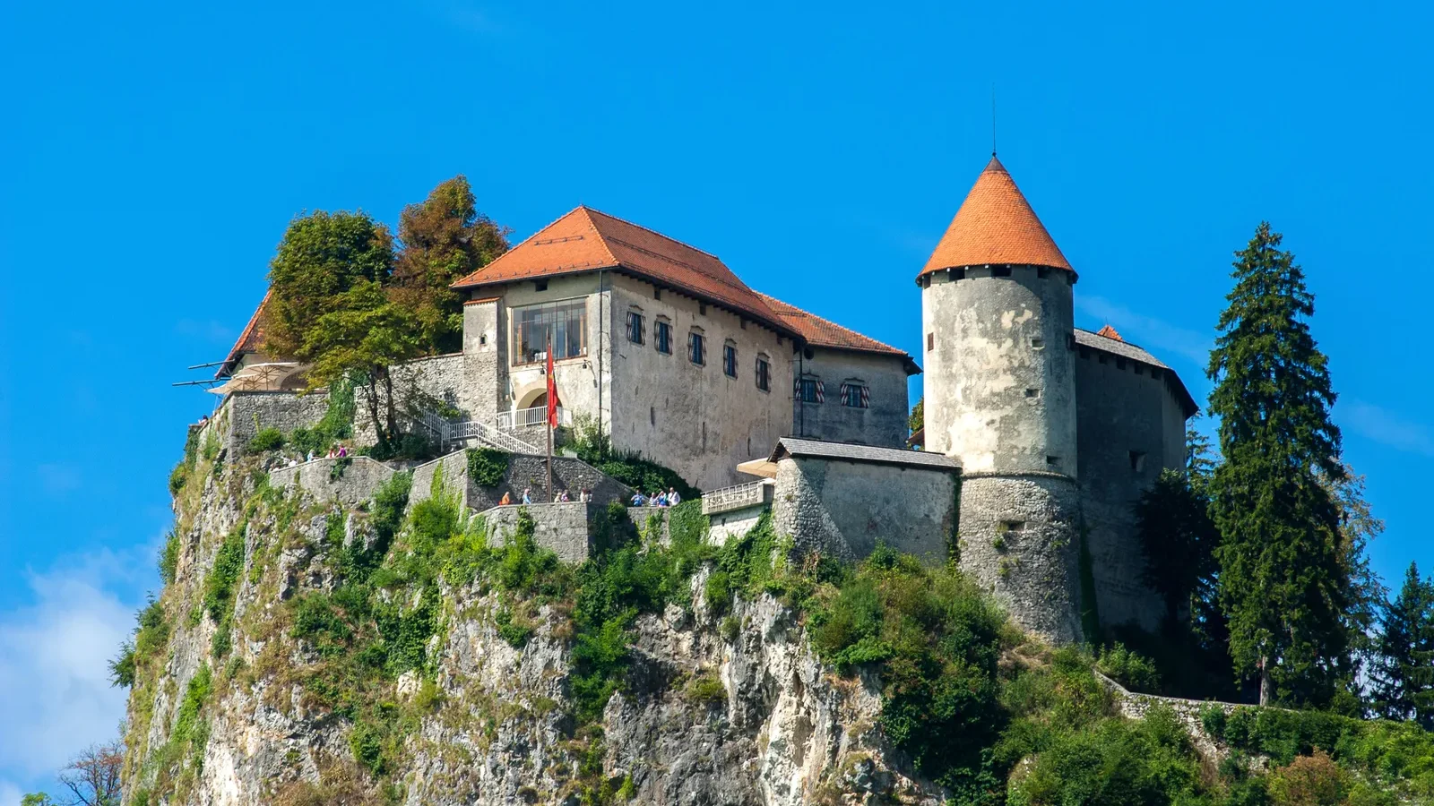 Blejski grad na skali